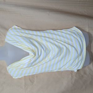 Super cute yellow and white striped shirt